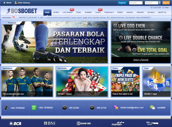 Agen Resmi Sbobet Di Indonesia